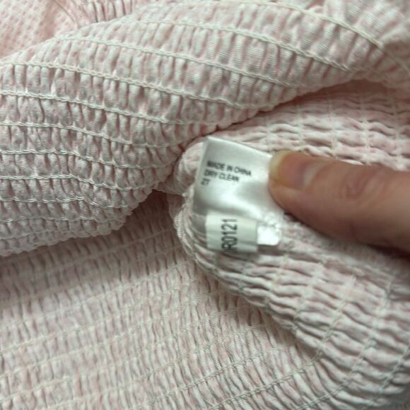 Gianni Bini pink white gingham off shoulder mini dress XS - Picture 8 of 8